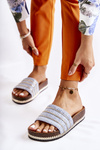Women's Classic Slippers With A Chain Blue Maddy