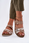 Ladies Sandals With Buckle Beige Inblu GS000056