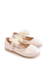 Lacquered Children's Ballerinas With Velcro Light beige Carla