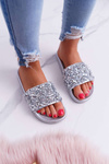 Women's Flip Flops Silver Glamour