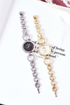 Watch On Bracelet With Cubic Zirconia Giorgio & Dario Gold