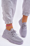 Buty Sportowe Wsuwane Damskie Szare Ellison