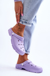 Women's Rubber Crocs Violet Rabios