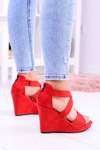 Comfortable Women's Red Sandals Anchor Sandals Mirabet