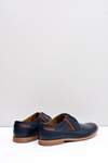 Men's Bednarek Half Shoes Leather Navy Blue Millo