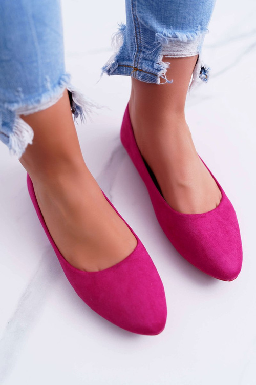 Women's Suede Ballerinas Fuchsia Bueno