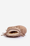 Fleece-Lined Snow Boots with Decorative Fringes for Kids Beige Nimia'