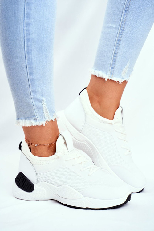 Sporty Women's Shoes Black and White Fellen