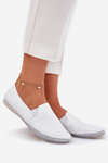 Leather Ballet Flats Maciejka T3512-11 White