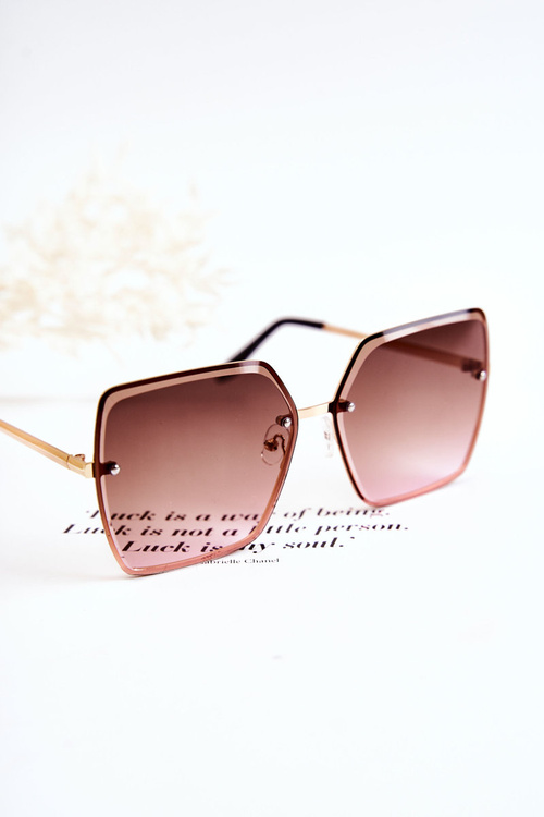Big Square Sunglasses V180005 Green-pink
