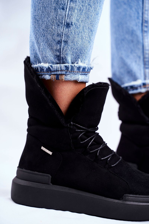 Damskie Śniegowce Big Star Czarne GG274990