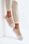 Fabric Women's Sneakers Lee Cooper LCW-24-31-2196 Beige