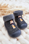 Children's slippers Niechodki Befado 002P024 Grey