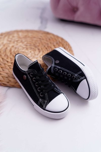 Youth Sneakers Women's Shoes Black Justika