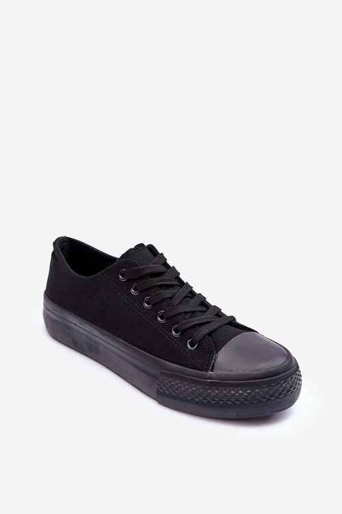 Low Classic Sneakers on Platform Black Jazlyn