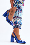 Classic Stilettos On Heel Blue My Love