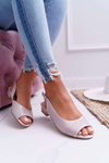 Women's Flat Heel Sandals Sergio Leone SK809 Pink Skaldo