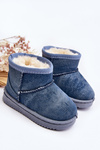 Children's Snow Boots with Blue Glitter Sulinne
