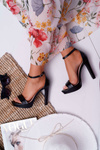 Platform Heeled Women's Sandals Black Ellania