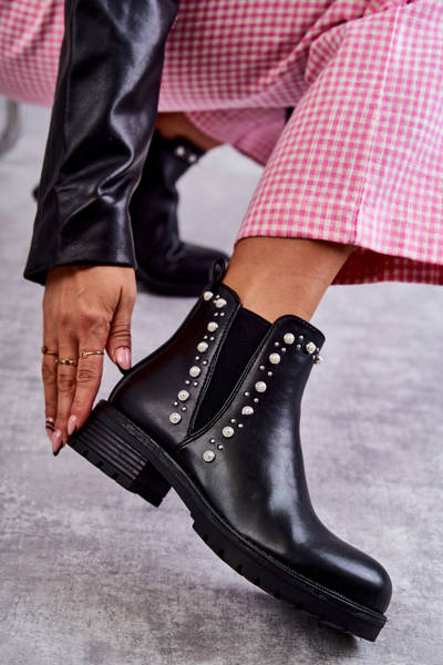 Leather Boots Black Ferra