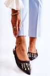 Women's Ballerinas With Studs Black Kinley