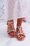 Women's Flat Sandals Pink S.Barski Brimnes