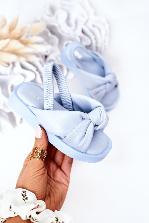 Children's Sandals With Drawstring Blue Bubble Gum