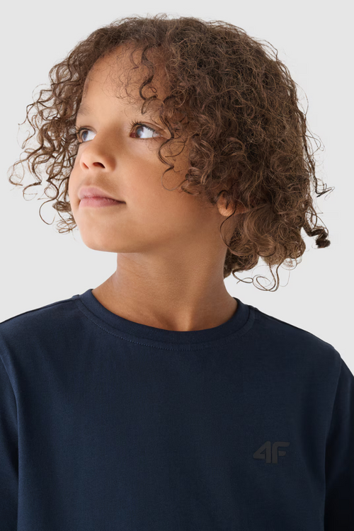 Boys Smooth Cotton T-shirt Navy 4F 4FJWMM00TTSHM1626-31S