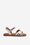 Women's Sandals Made of Eco Leather Sergio Leone SK085H White