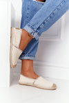 Espadrilles On Straw Sole Lu Boo Ecru