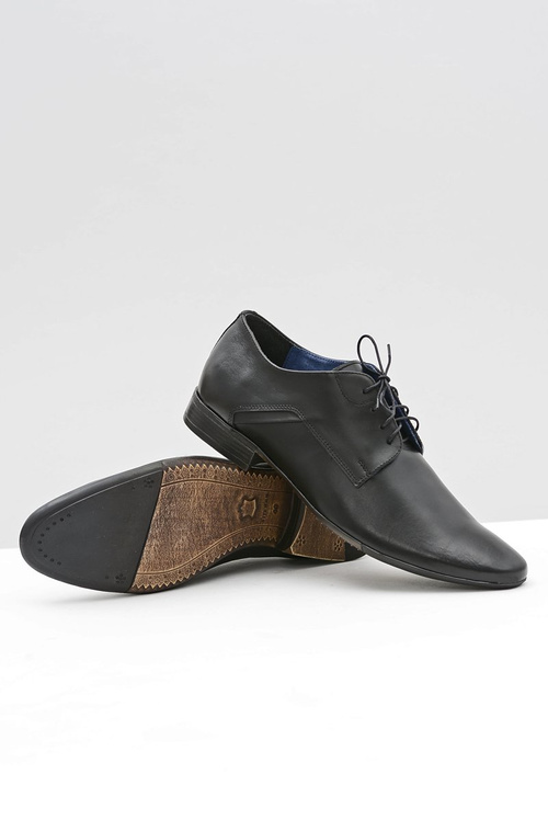 Men's Bednarek Elegant Leather Semi Shoes Black Edmondo