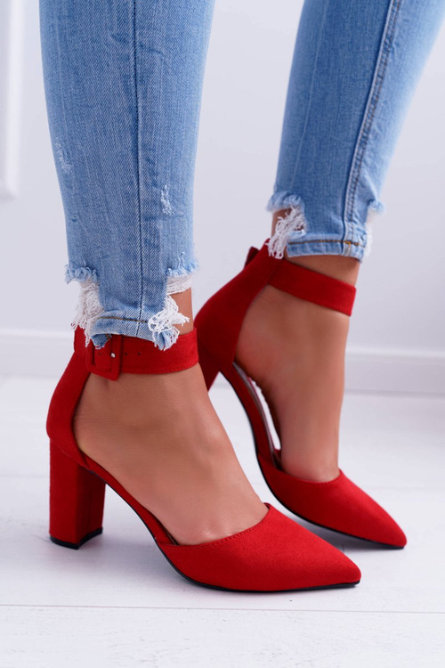 Red Domine Women's Pointed Stiletto pumps