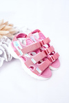 Children's Sport Velcro Sandals Pink Flyn
