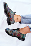 Women's Brogues Oxfords Flowers Leather Maciejka 04087-43
