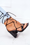 Lace-up High Heel Sandals Black Catwalk