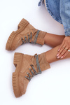 Women's Boots Suede Lace-Up Dark Beige Acorn
