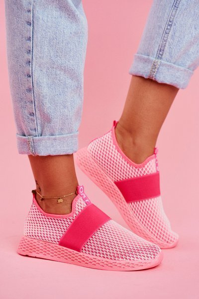 Women's Sport Shoes Slip On Neon Pink La Fiesta