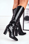 Women's High Boots Warm Black Priority