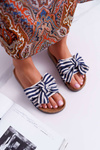 Women's Flip Flops On Cork Cocard Navy Myrtens