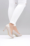 Women's Sergio Leone pumps Light Grey Lacquered Orsola