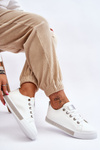 Women's Low Sneakers With Jets White-Silver Demira