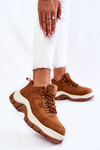 Buty Trekkingowe Trapery Damskie Memory Foam Brązowe Big Star KK274362