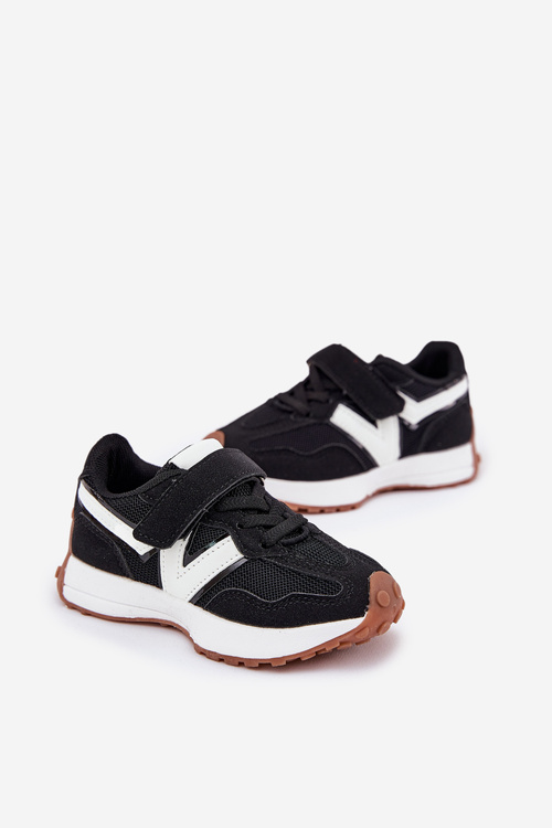 Dziecięce Sneakersy Na Rzep Czarne Tezzu