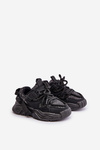 Dziecięce Błyszczące Sneakersy Z Cekinami Czarne Liatoma 