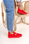 Tenisówki Slip-on Logo Big Star Czerwone FF274220 