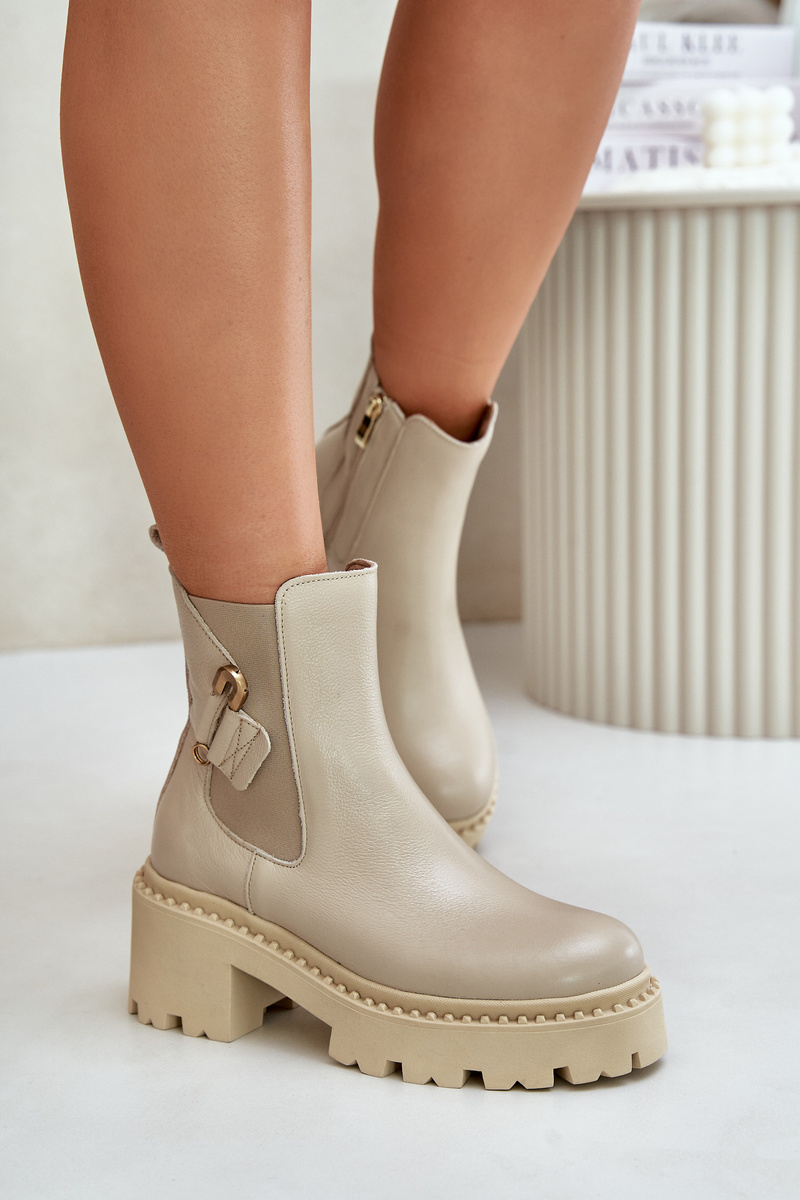 Light beige ankle boots hotsell