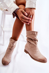 Women's Suede High Boots Beige Venis