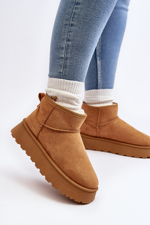 Women's Snow Boots on Platform Camel Pirette