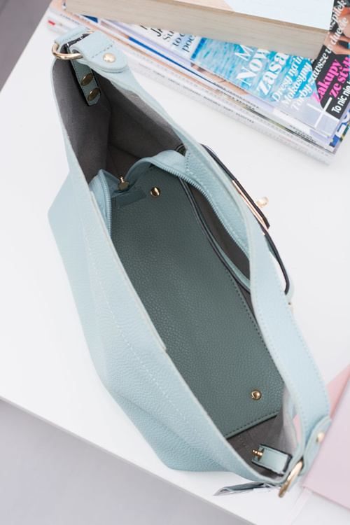 Turquoise Women's A4 Shoulder Handbag