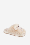 Fur Ladies Slippers Sheep Beige Sylline